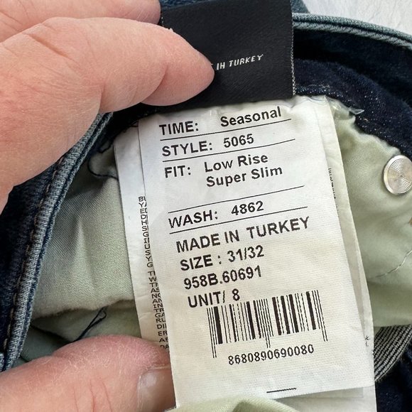 LTB Jeans Molly Low Rise Super Slim Coastal Cowgirl Boho Y2K 90s Size 31 #5065 - Picture 7 of 9